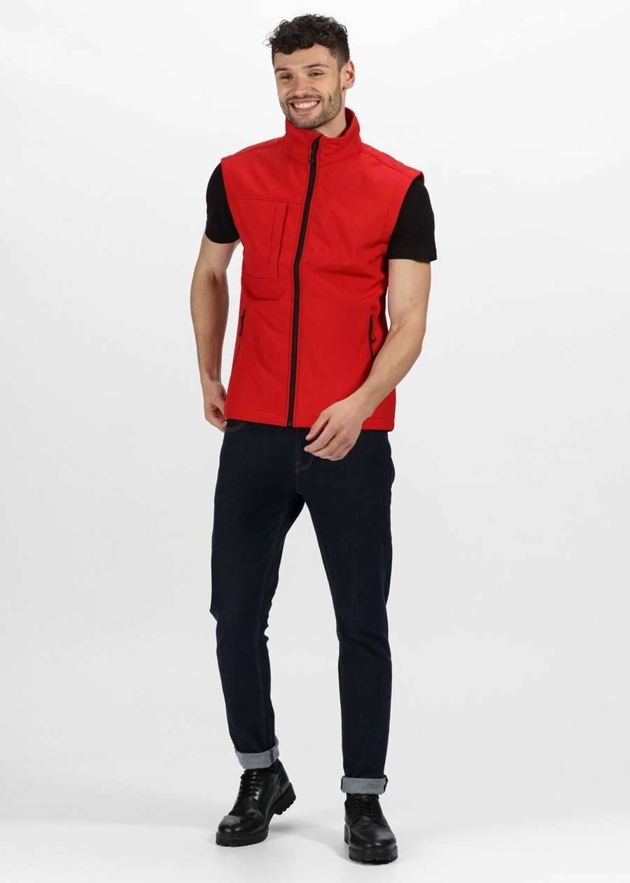 Softshellowy bezrękawnik męski Regatta z klapą sztormową