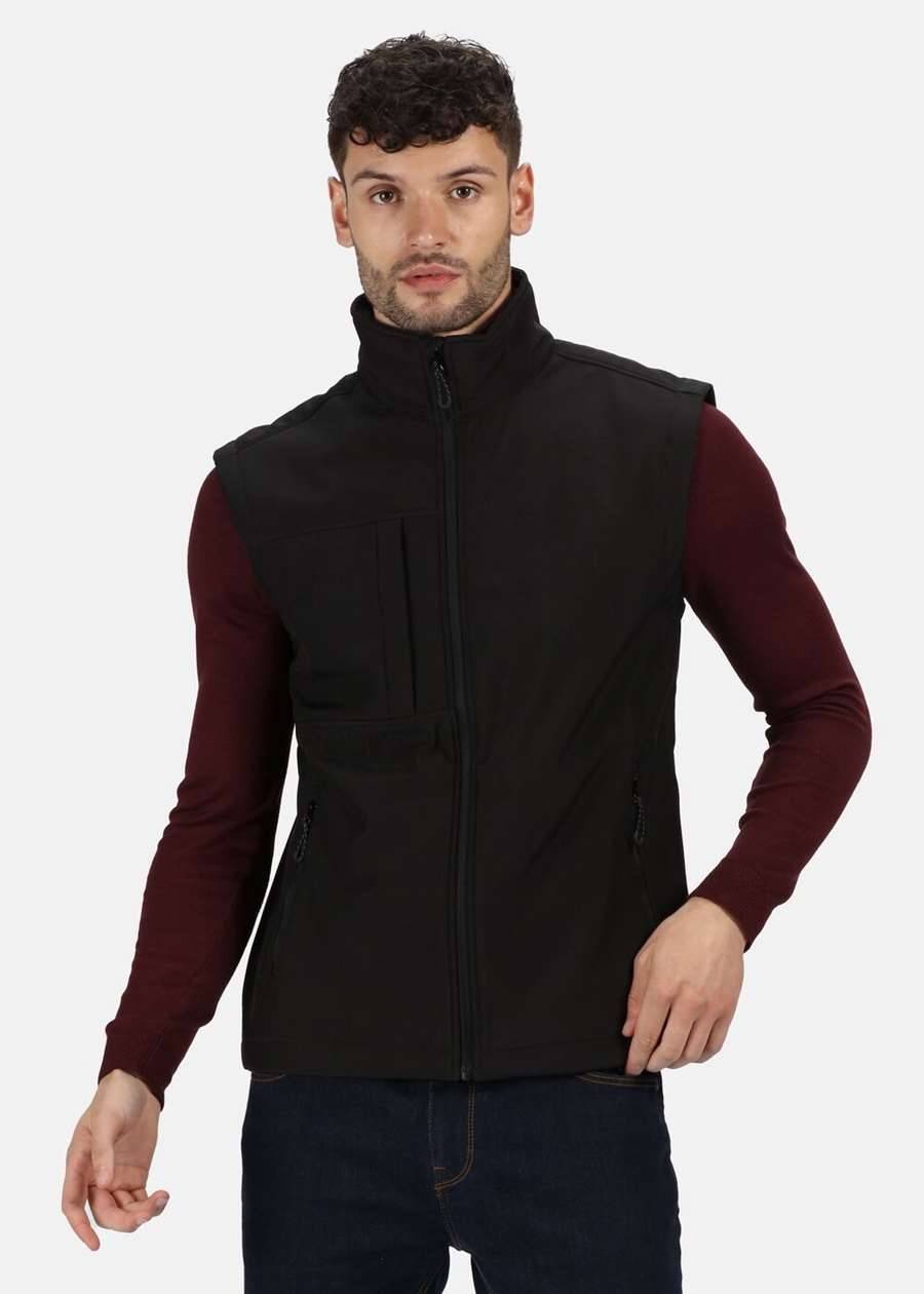 Softshellowy bezrękawnik męski Regatta z klapą sztormową