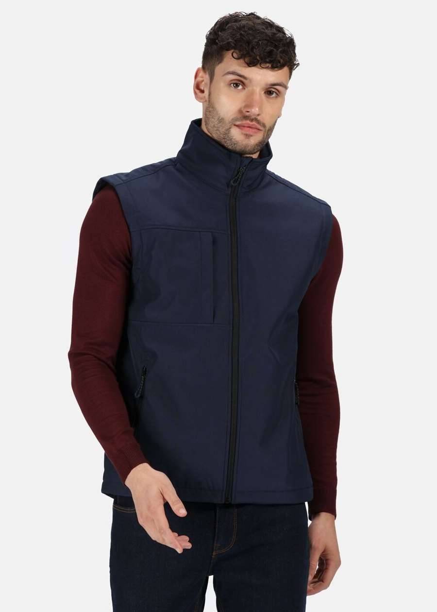 Softshellowy bezrękawnik męski Regatta z klapą sztormową