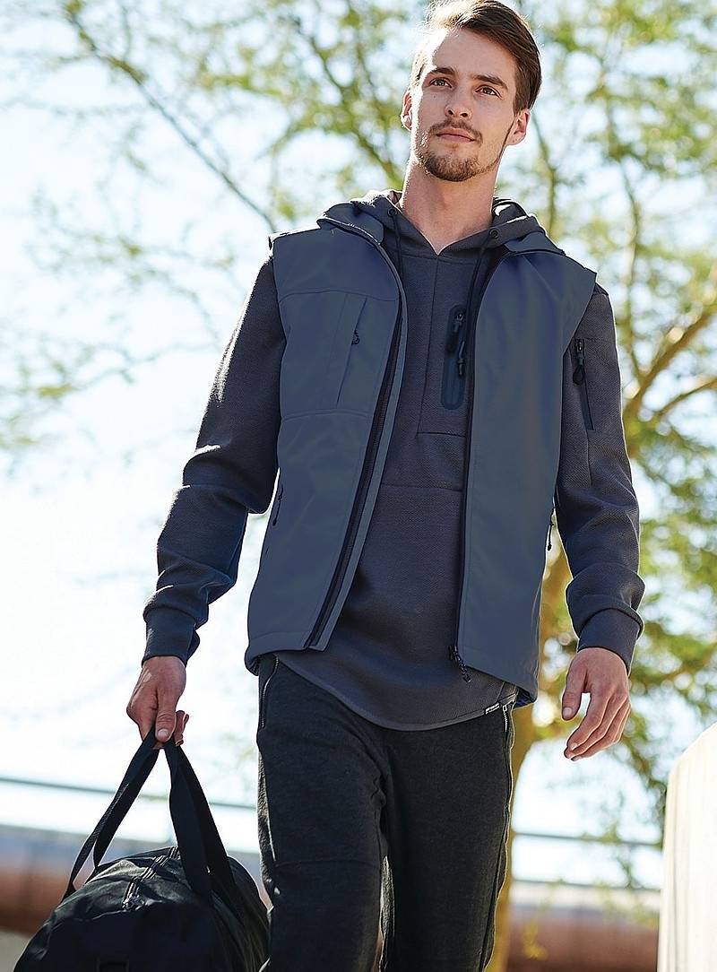 Softshellowy bezrękawnik męski Regatta z klapą sztormową