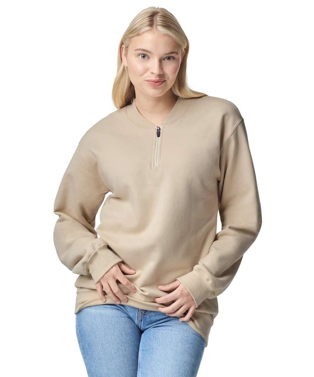 Softstyle® Midweight Adult Fleece 1/4 Zip Sweatshirt
