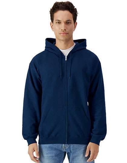 Softstyle® Midweight Fleece Adult Full Zip Hooded Sweatshirt