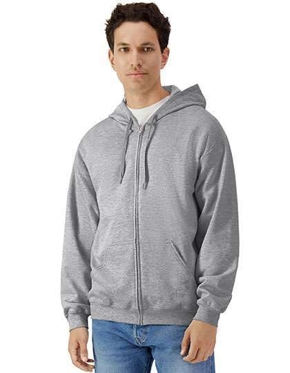Softstyle® Midweight Fleece Adult Full Zip Hooded Sweatshirt