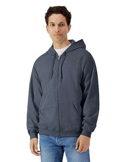 Softstyle® Midweight Fleece Adult Full Zip Hooded Sweatshirt