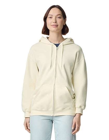 Softstyle® Midweight Fleece Adult Full Zip Hooded Sweatshirt