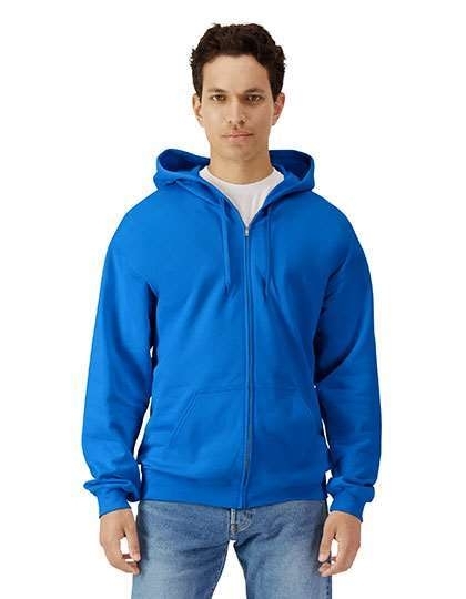 Softstyle® Midweight Fleece Adult Full Zip Hooded Sweatshirt