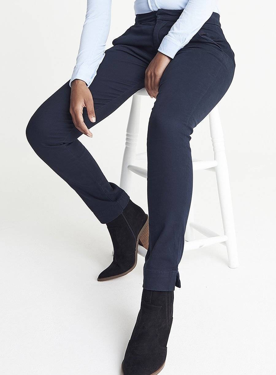 Spodnie damskie Chino o dopasowanym kroju