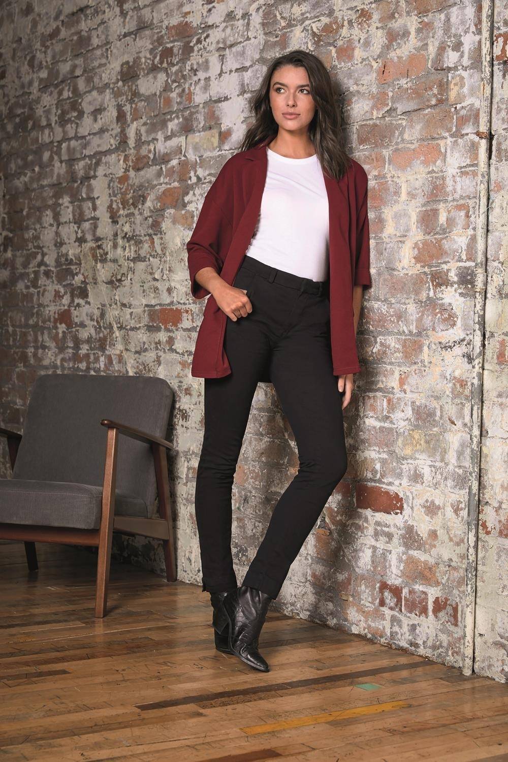 Spodnie damskie Chino o dopasowanym kroju