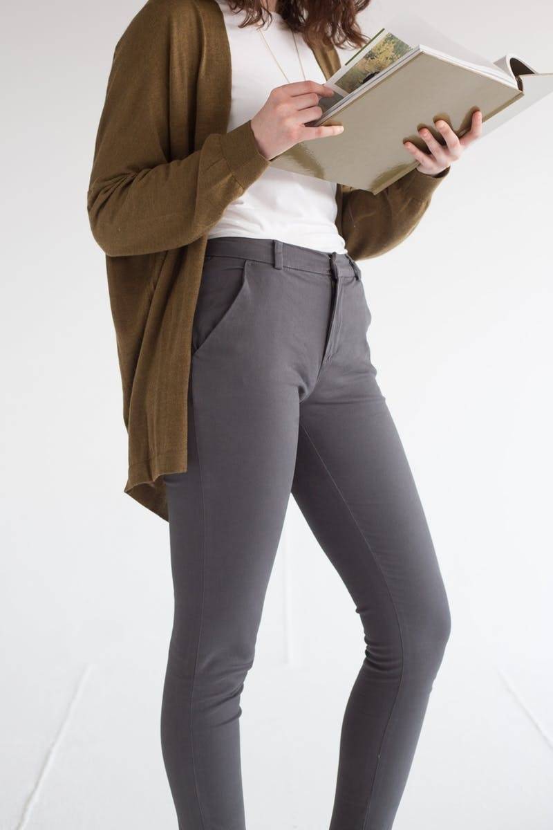 Spodnie damskie Chino o dopasowanym kroju