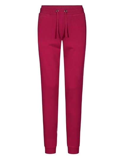 Spodnie dresowe damskie z zamykanymi kieszeniami w kolorze materiału