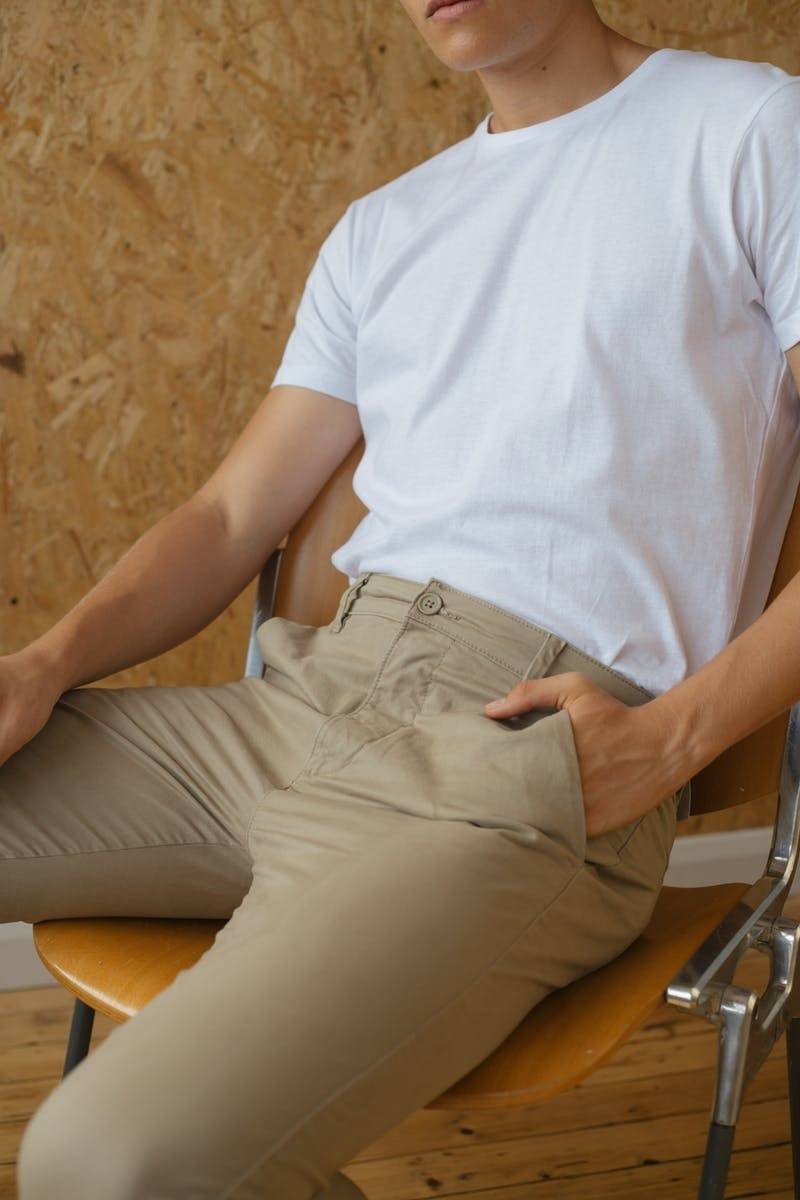 Spodnie męskie Chino o dopasowanym kroju