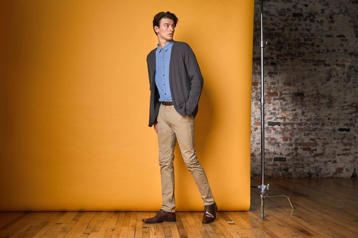 Spodnie męskie Chino o dopasowanym kroju