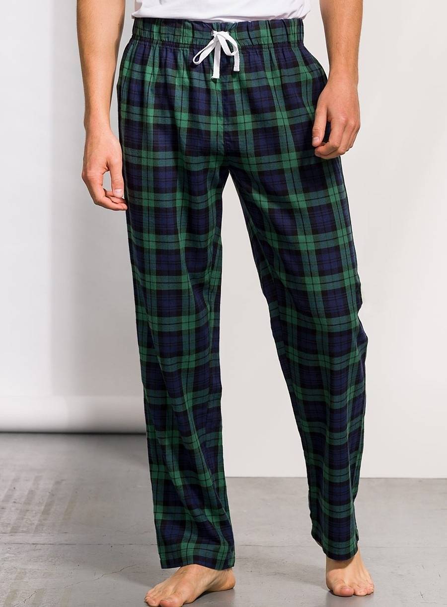 Spodnie męskie w szkocką kratę