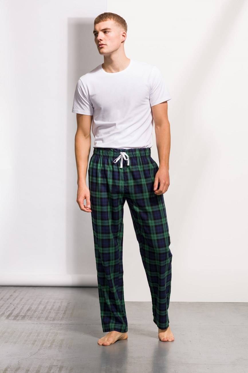 Spodnie męskie w szkocką kratę