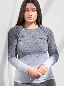 Sportowa bluza damska w melanżowej kolorystyce z przejściami tonalnymi