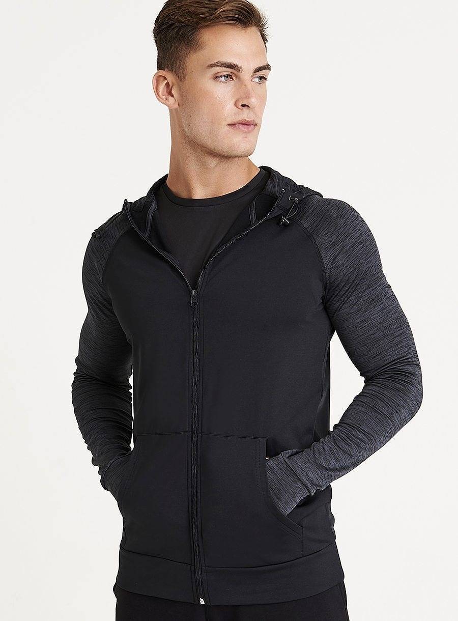 Sportowa bluza męska z kontrastowymi rękawami