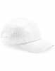 Sportowa czapka z daszkiem z wyciętymi laserowo otworami wentylacyjnymi