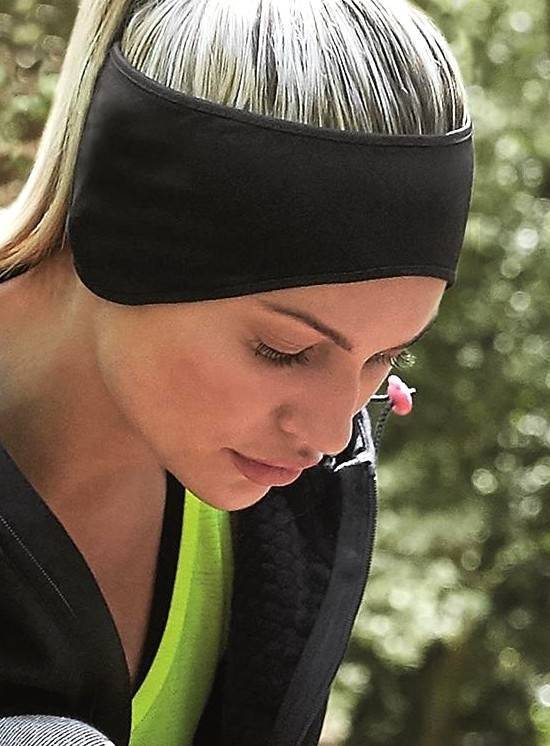 Sportowa opaska na głowę z materiału softshell