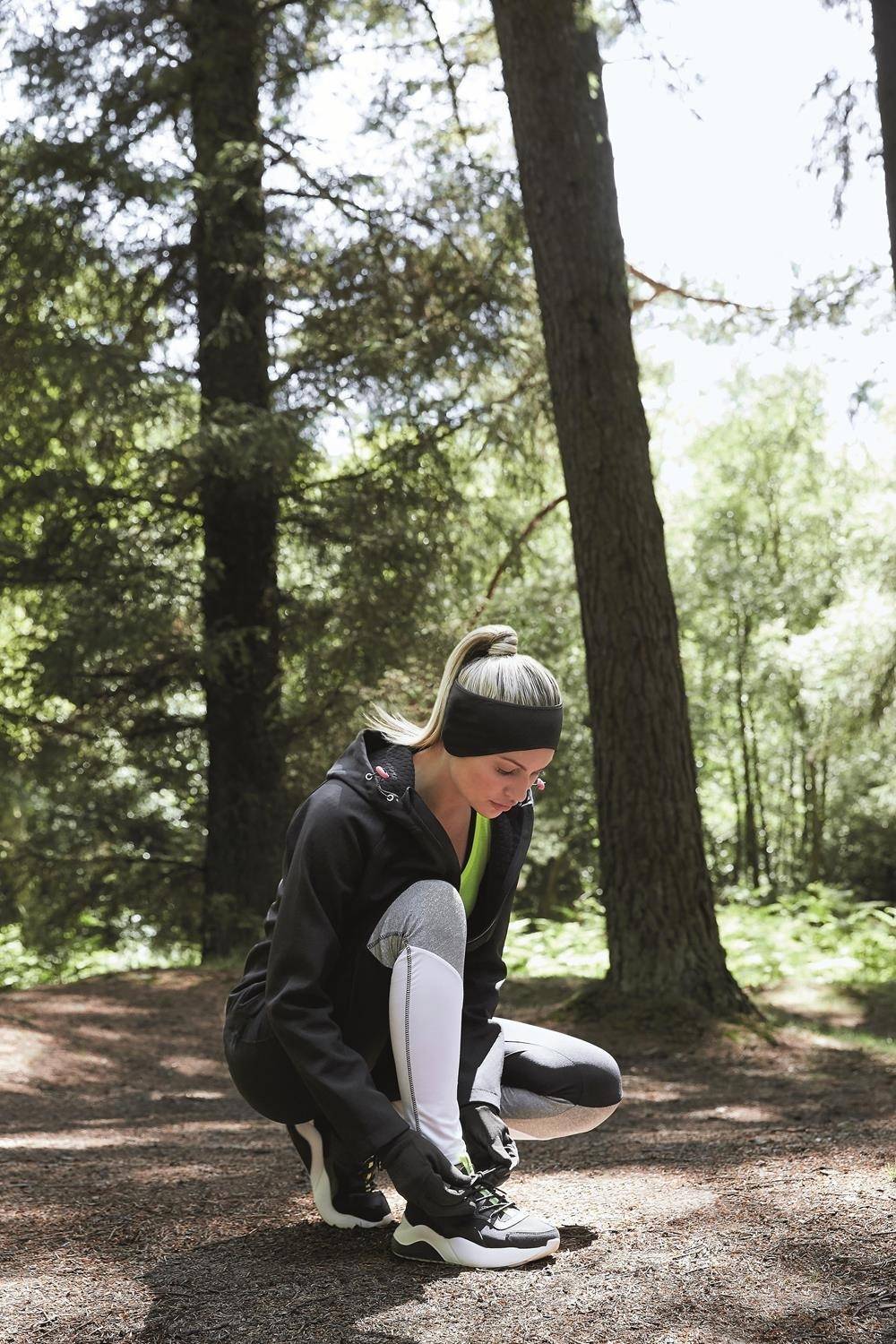 Sportowa opaska na głowę z materiału softshell