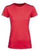 Sportowa szybkoschnąca koszulka damska Tee Jays z kontrastowymi paskami na ramionach