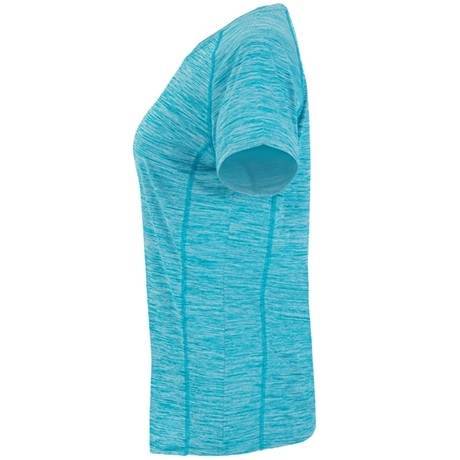 Sportowy T-shirt damski szybkoschnący w melanżowej kolorystyce