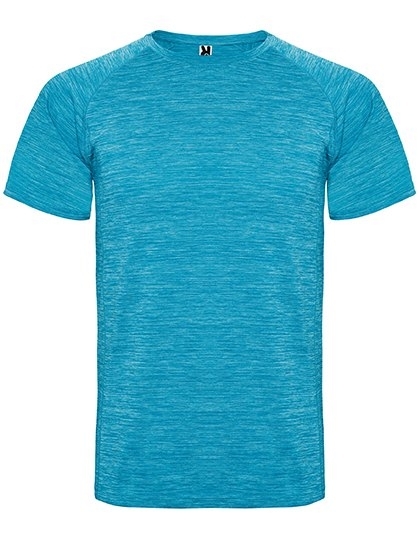 Sportowy T-shirt dziecięcy szybkoschnący w melanżowej kolorystyce