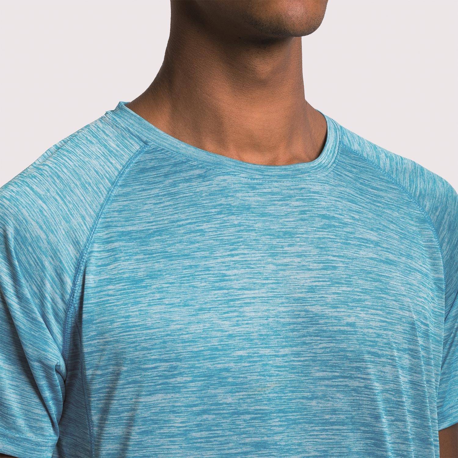 Sportowy T-shirt dziecięcy szybkoschnący w melanżowej kolorystyce