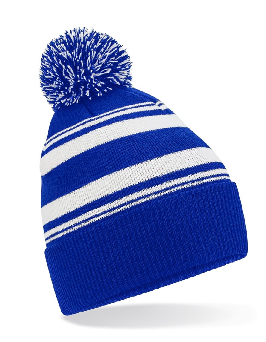 Striped Fan Beanie