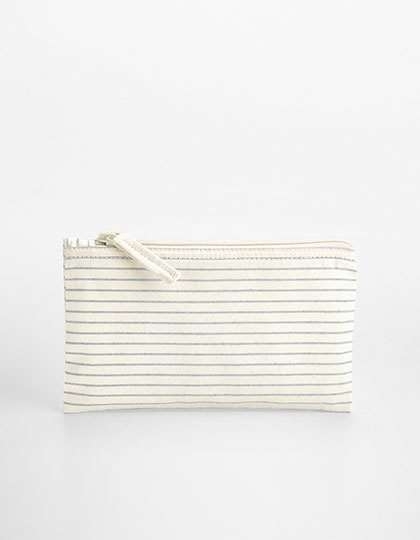 Striped Organic Cotton Accessory Pouch