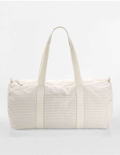 Striped Organic Cotton Barrel Bag