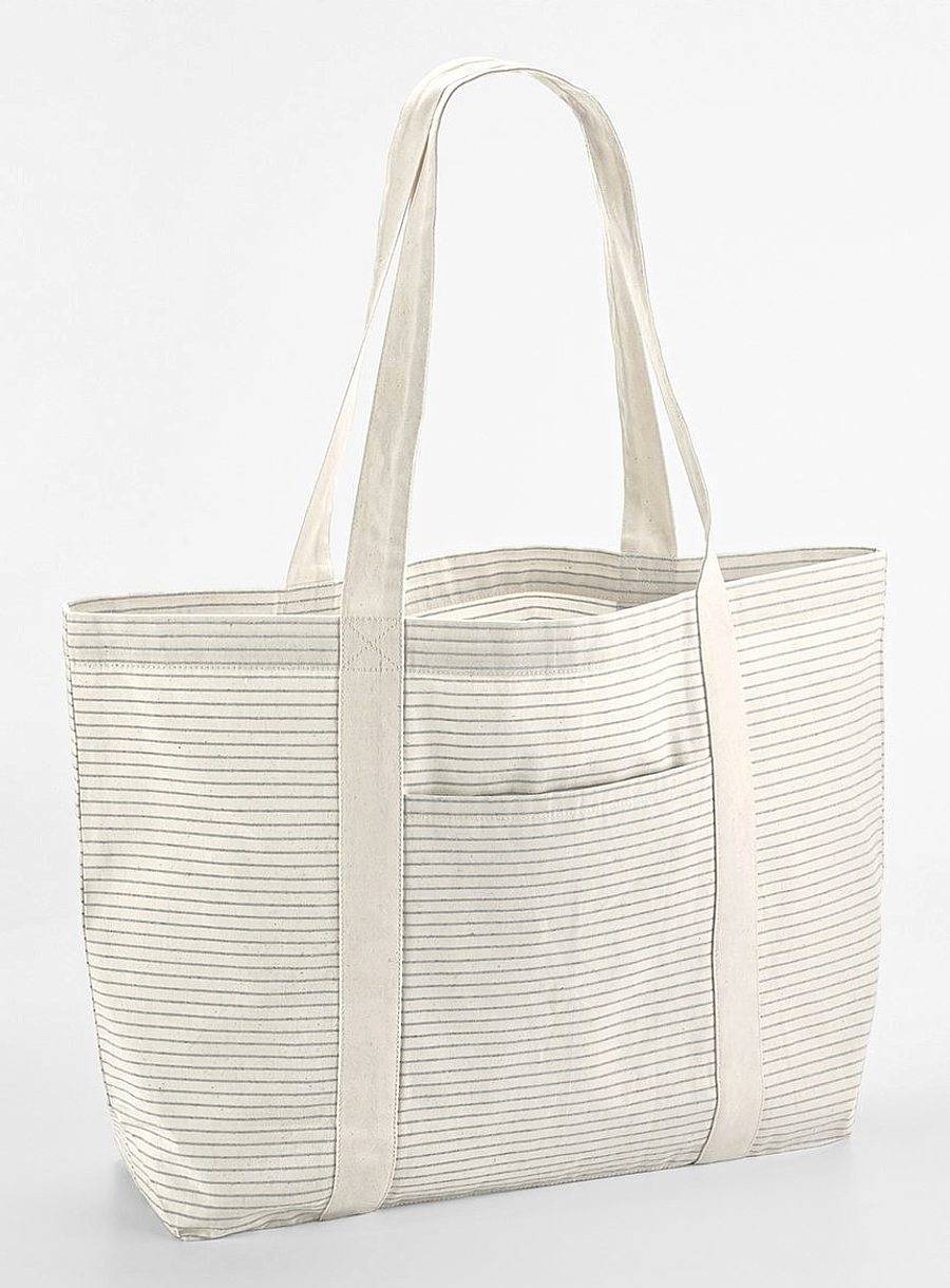 Striped Organic Cotton Shopper