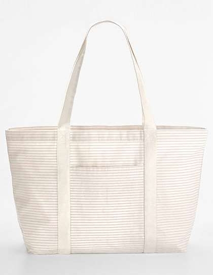 Striped Organic Cotton Shopper