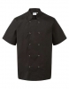 Studded Front Short Sleeve Chef´s Jacket