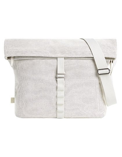 Stylowa torba na ramię z opadającą komorą zamykaną klamrą