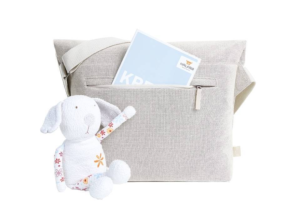 Stylowa torba na ramię z opadającą komorą zamykaną klamrą