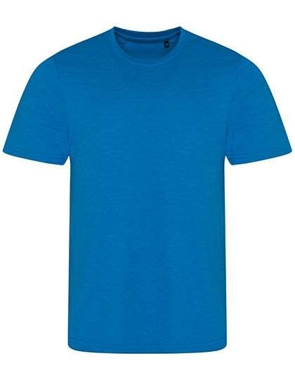 Stylowy t-shirt o delikatnej melanżowej strukturze