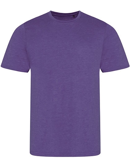 Stylowy t-shirt o delikatnej melanżowej strukturze