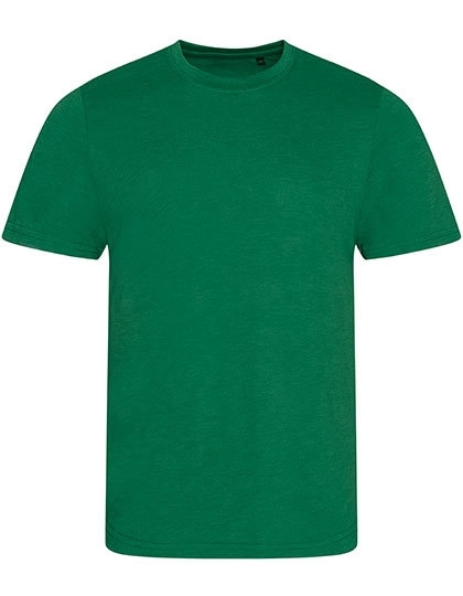 Stylowy t-shirt o delikatnej melanżowej strukturze