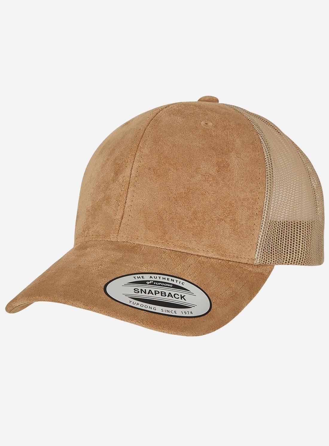 Suede Leather Trucker Cap