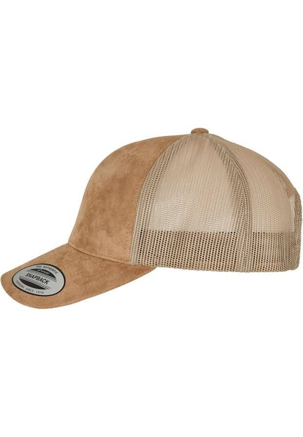 Suede Leather Trucker Cap