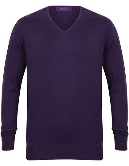 Sweter męski Henbury z dekoltem typu V-neck