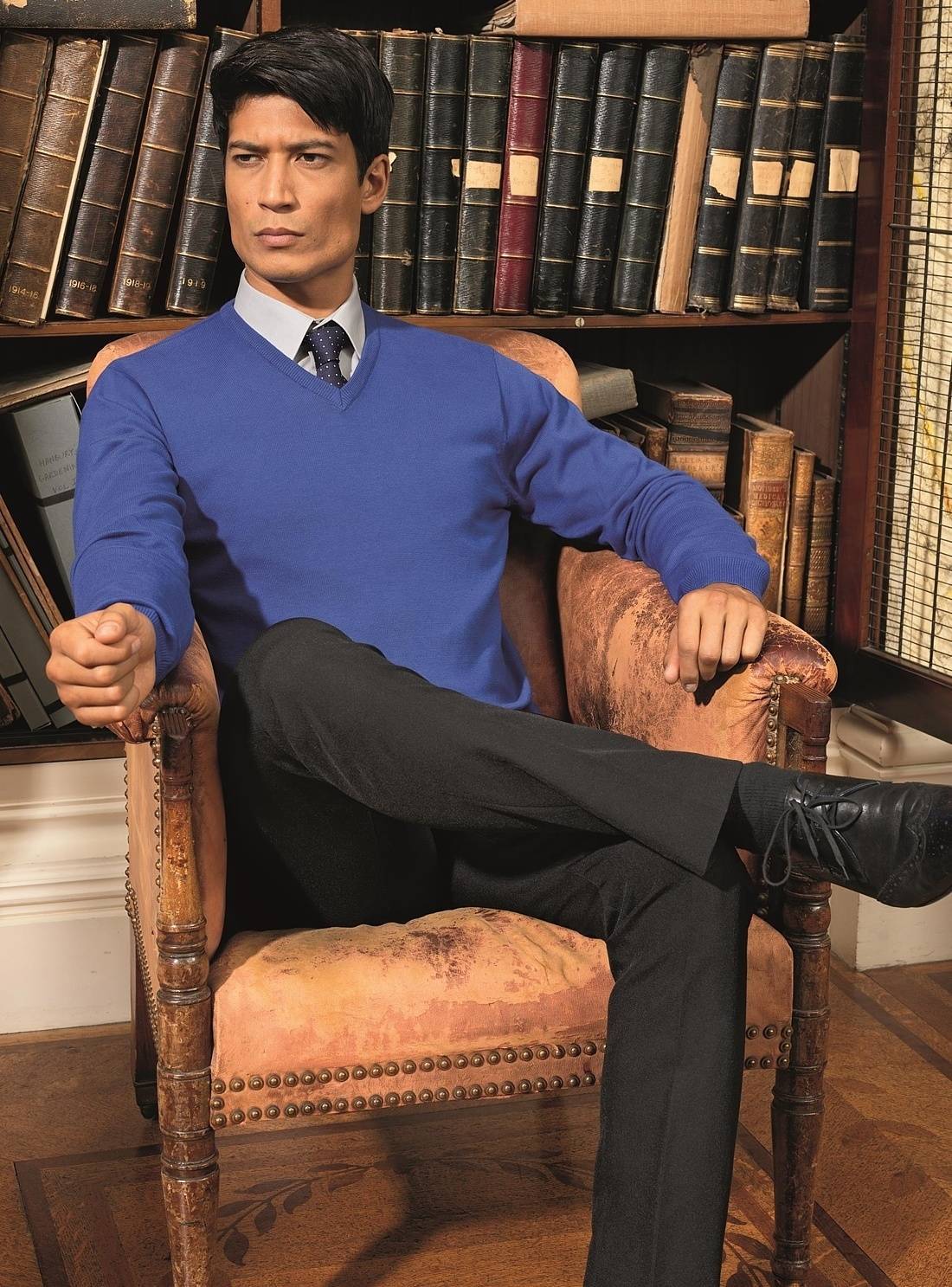 Sweter męski V-Neck Knitted Sweater