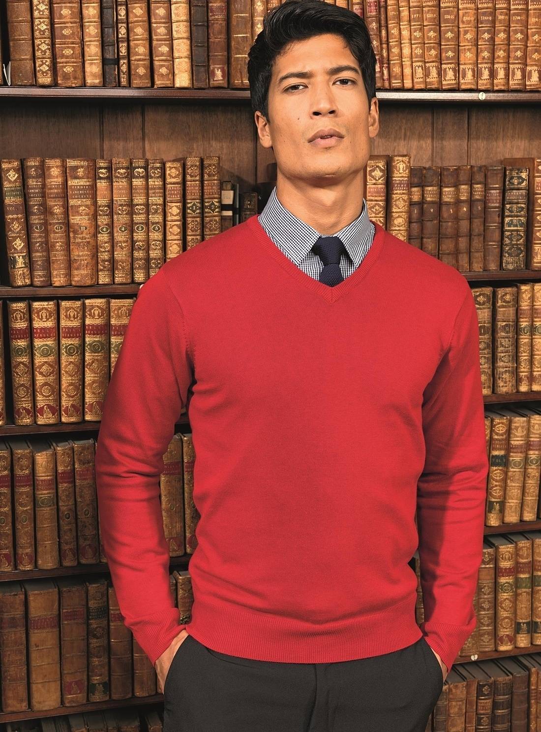 Sweter męski V-Neck Knitted Sweater