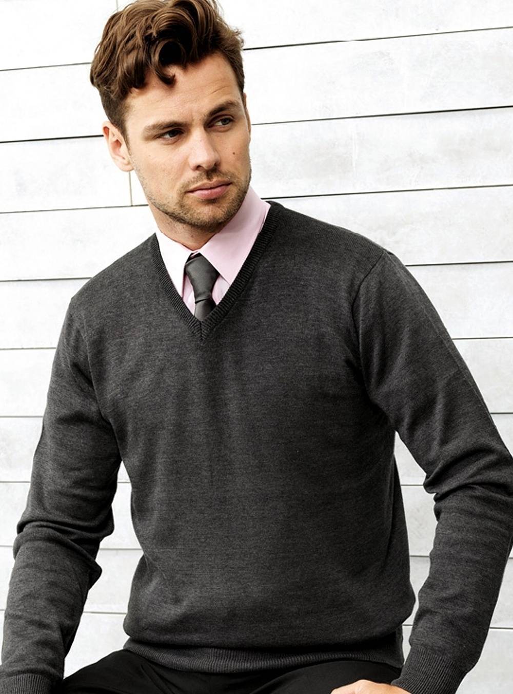 Sweter męski V-Neck Knitted Sweater