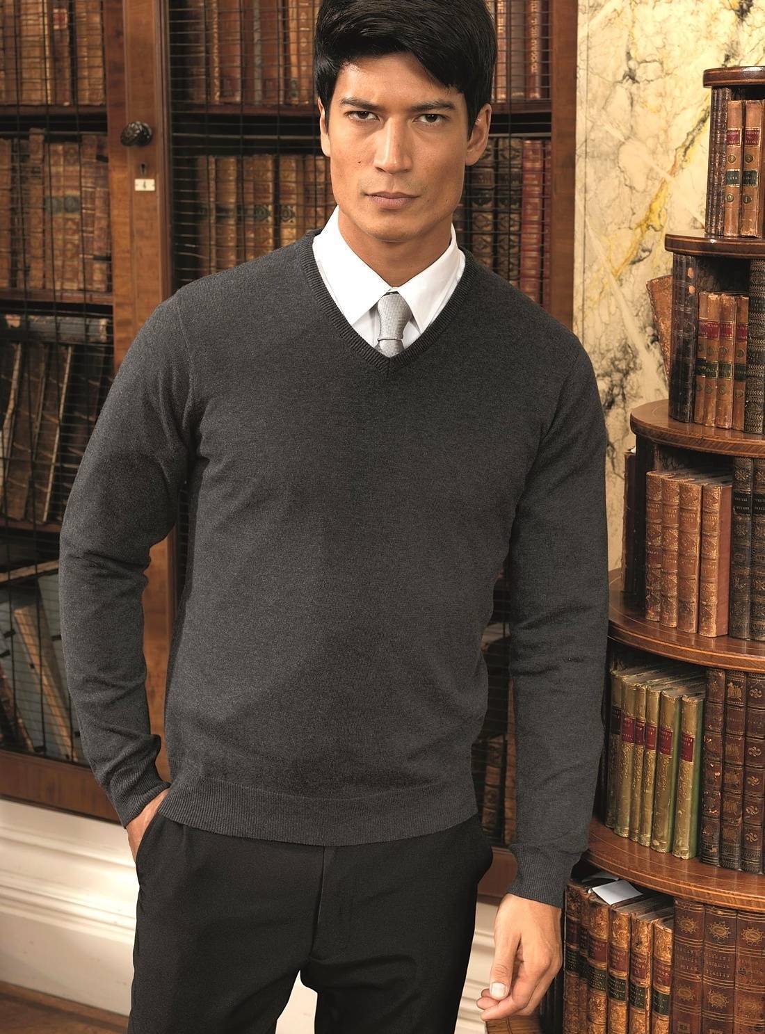 Sweter męski V-Neck Knitted Sweater