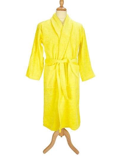 Szlafrok kąpielowy z kołnierzem szalowym