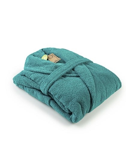 Szlafrok kąpielowy z kołnierzem szalowym