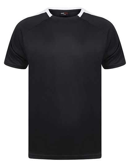 Szybkoschnąca koszulka sportowa z kontrastowymi panelami