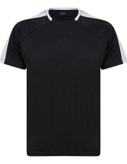 Szybkoschnąca koszulka sportowa z kontrastowymi panelami
