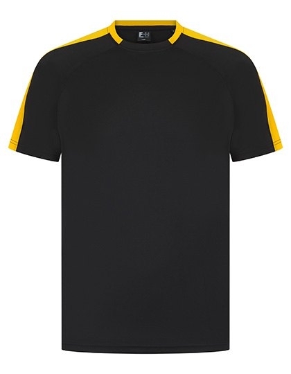 Szybkoschnąca koszulka sportowa z kontrastowymi panelami